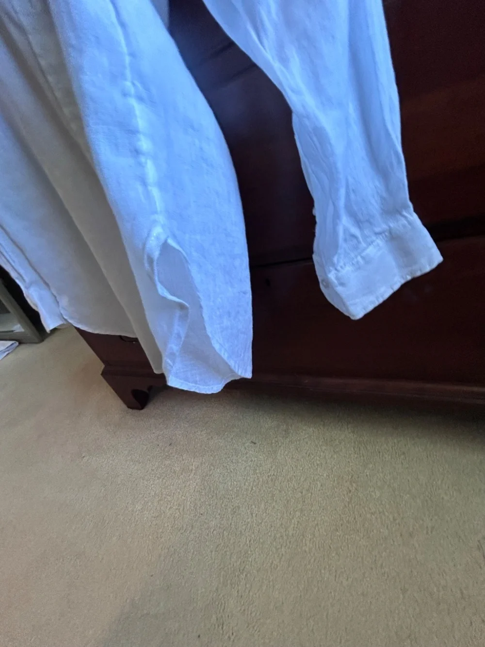 H&M white linen